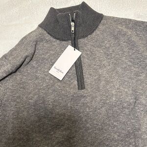Calvin Klein Gray Zip Up Sweater